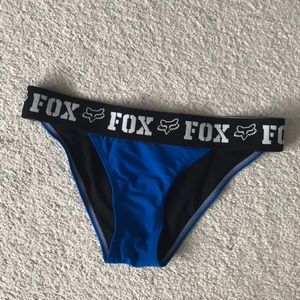 Fox bikini bottom blue size small